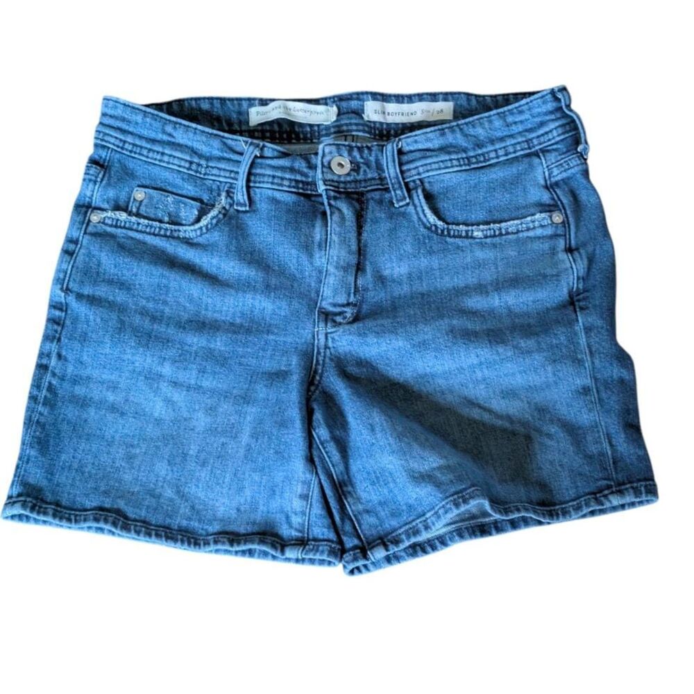 Pilcro and the Letterpress by Anthropologie Slim Boyfriend Denim Shorts, Size 28
